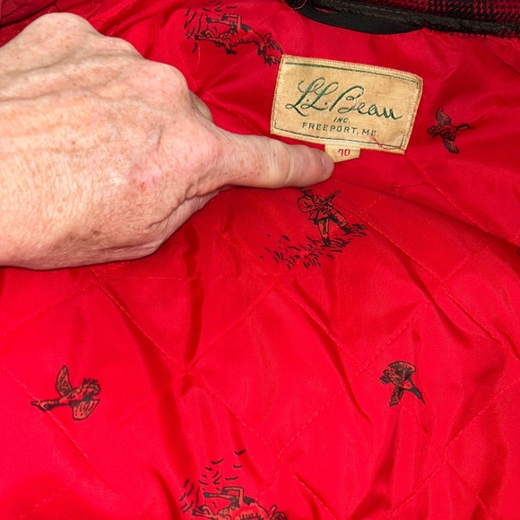 L.L. Bean INCREDIBLE vintage original red buffalo check plaid wool hunting jkt40 - Picture 7 of 7